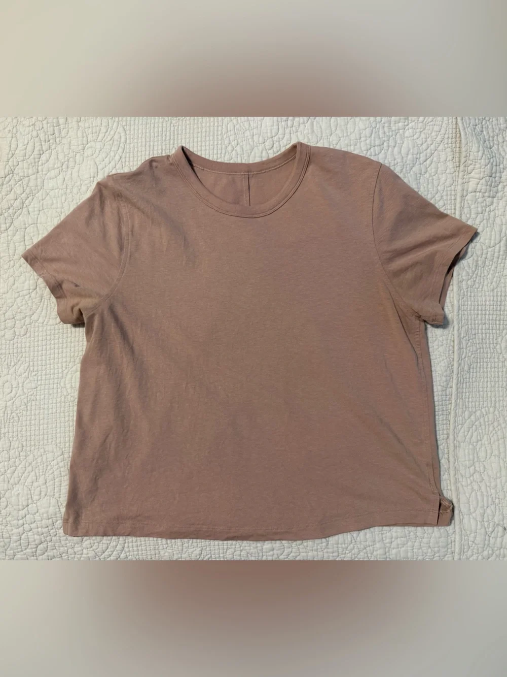 Lululemon Classic Blend T-Shirt, Pink Clay, Size 8